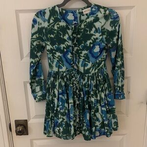 morley blue dress Morley Gathered waisted delicate blue dress  Flying Colors